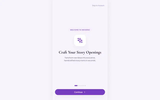 Screenshot of Inkverse — The Writer's Sanctuary