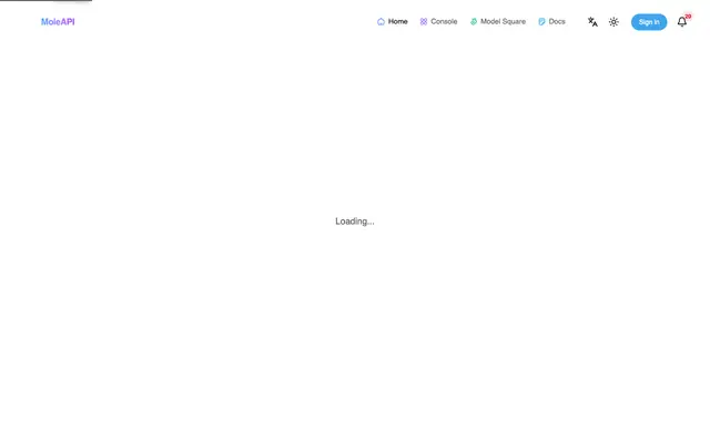 Screenshot of home.moleapi.com