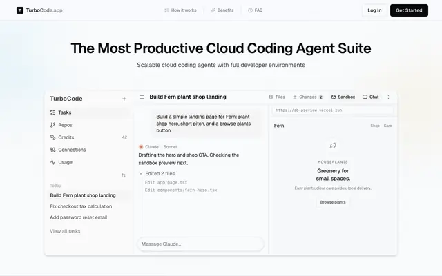 Screenshot of TurboCode