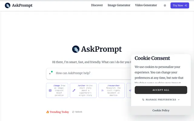 Screenshot of Ask AI Pro: AskPromptAI - AI Assistant for Students, Creators & Professionals