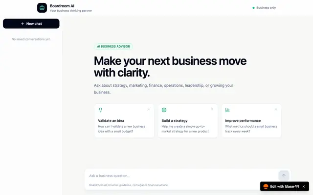 Screenshot of Base44 APP