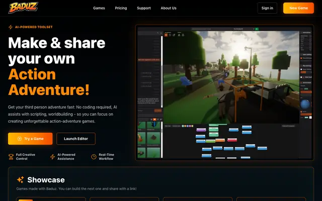 Screenshot of Baduz - Adventure Game Maker