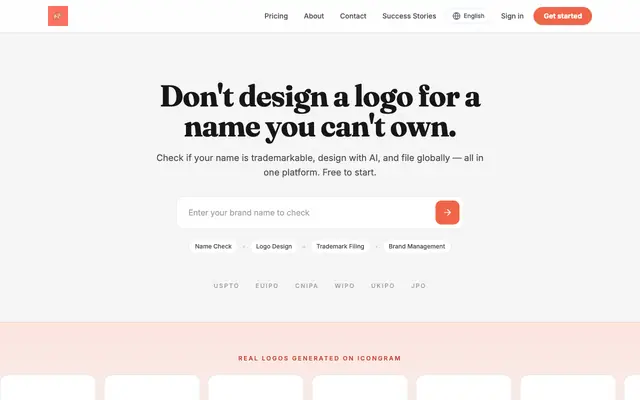 Screenshot of Icongram