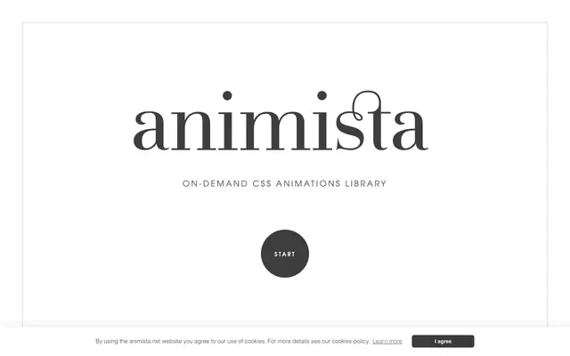 Screenshot of Animista - On-Demand CSS Animations Library
