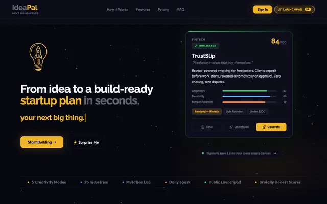 Screenshot of IdeaPal — Find Your Next Big Idea