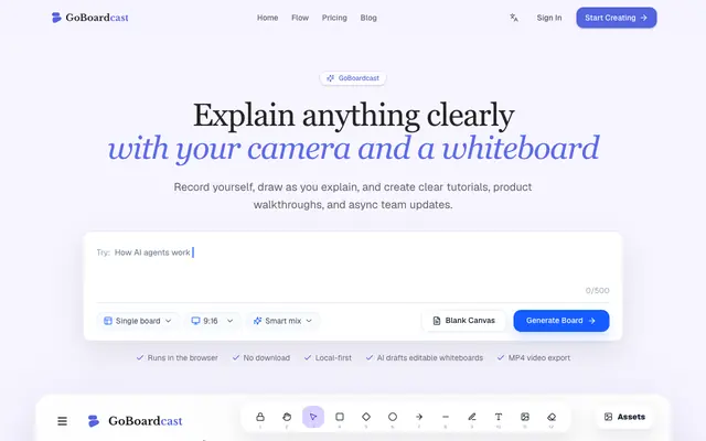 Screenshot of Boardcast