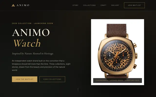 Screenshot of ANIMO Watch