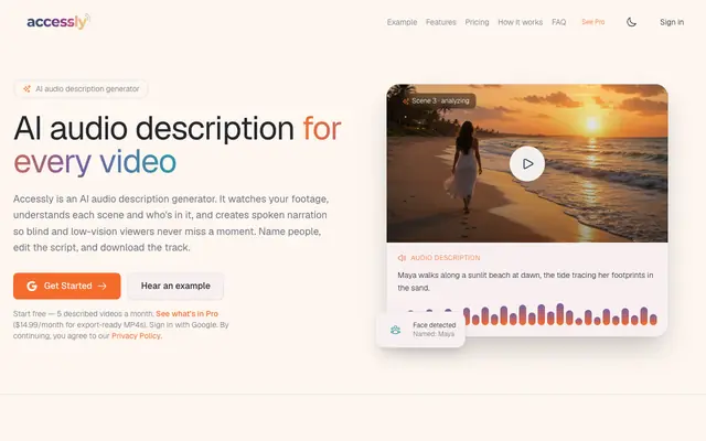 Screenshot of Accessly