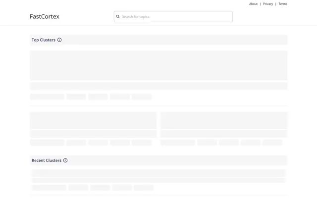 Screenshot of FastCortex | Stay ahead of AI, without the noise