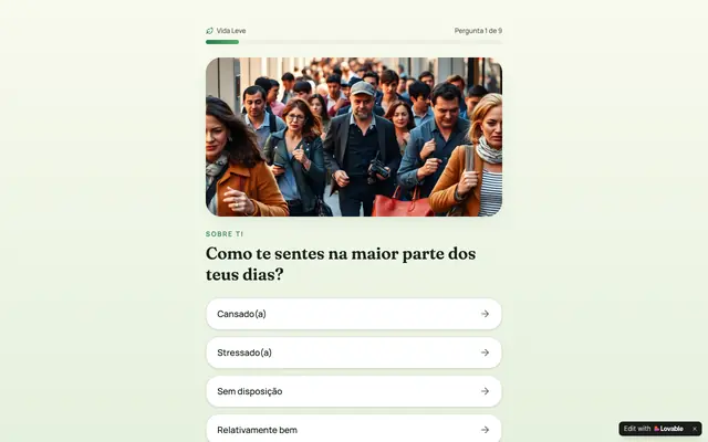 Screenshot of Vida Leve — Menos Estresse, Mais Energia
