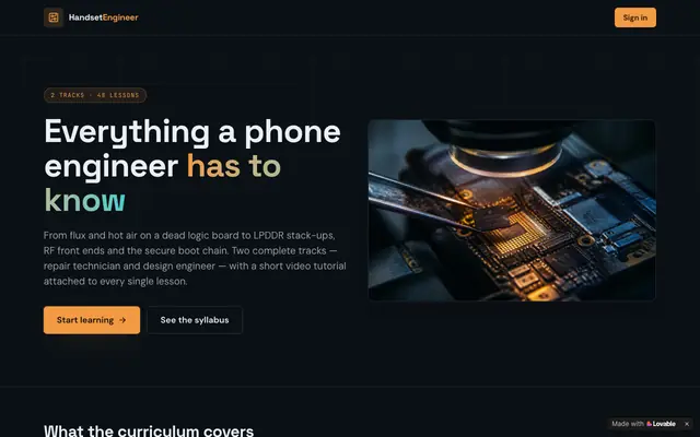 Screenshot of Phone wold — Learn Phone Hardware & Software Engineering