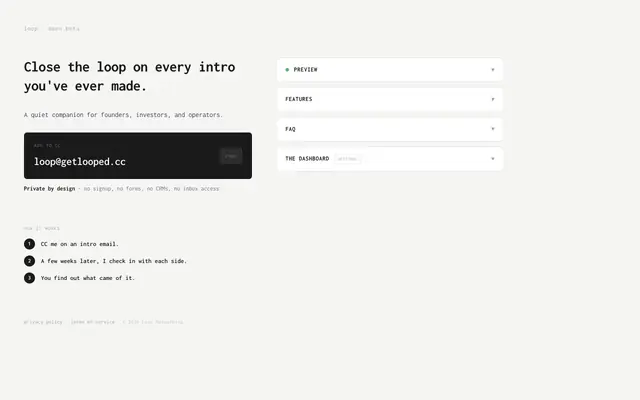 Screenshot of Loop - Network Intelligence