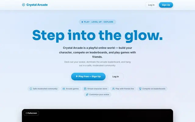 Screenshot of Crystal Arcade