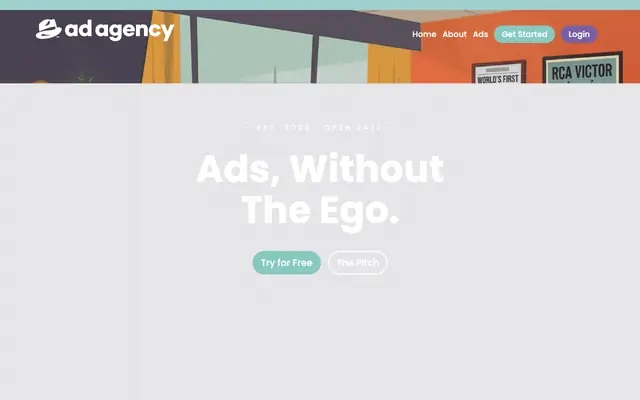Screenshot of The World's First AI Ad Agency
