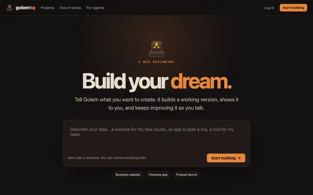 Screenshot of GolemHQ — level up your Discord