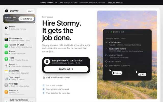 Screenshot of Stormy Social Data | Social data, built for AI agents | Stormy Social Data