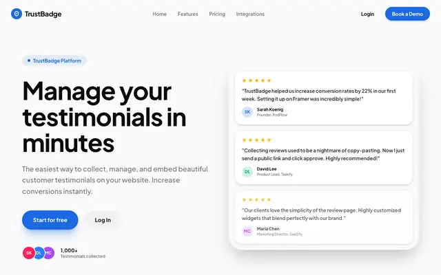 Screenshot of TrustBadge