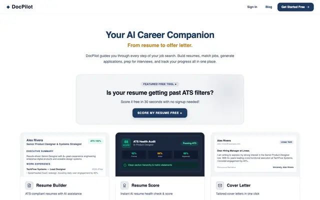 Screenshot of DocPilot