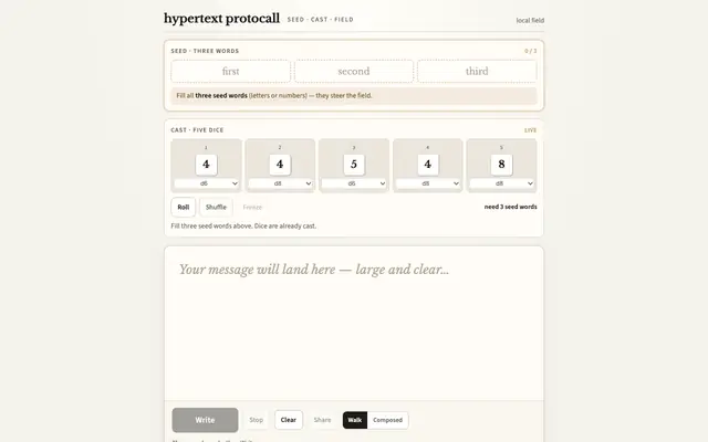 Screenshot of hypertext protocall · wordfield