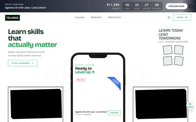 Screenshot of Telusko