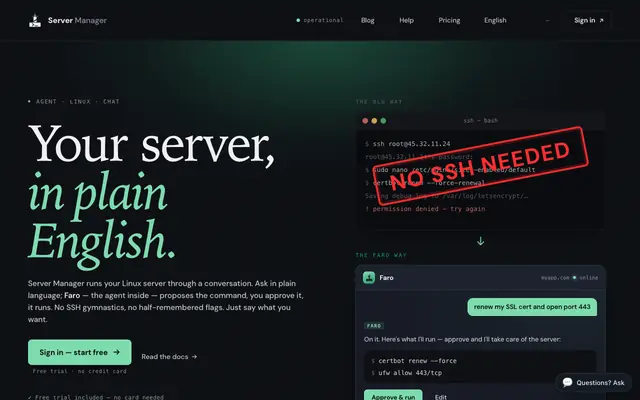 Screenshot of Server Manager