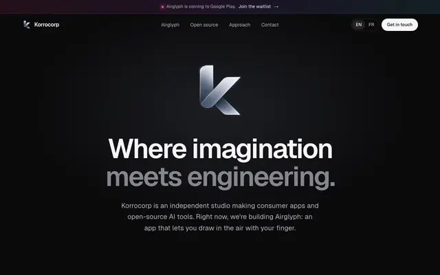 Screenshot of Korroresearch — AI Paper Generator & Reviewer