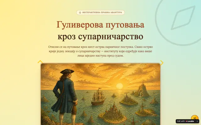 Screenshot of Гуливерова путовања кроз супарничарство