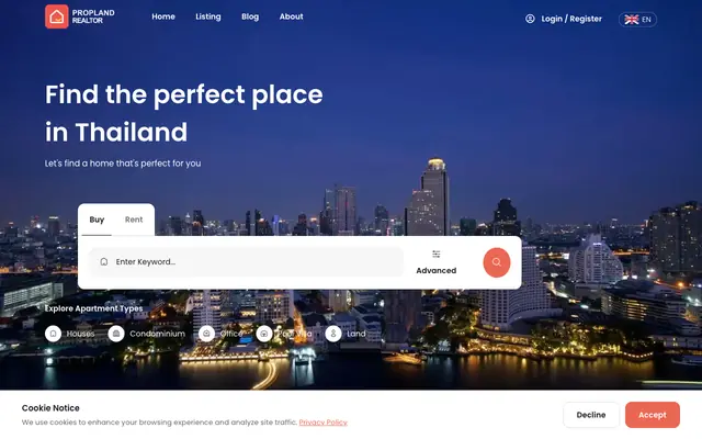 Screenshot of Bangkok Condos for Rent & Sale