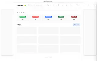 Screenshot of Stocker - Real-time Indian Stock Market Dashboard