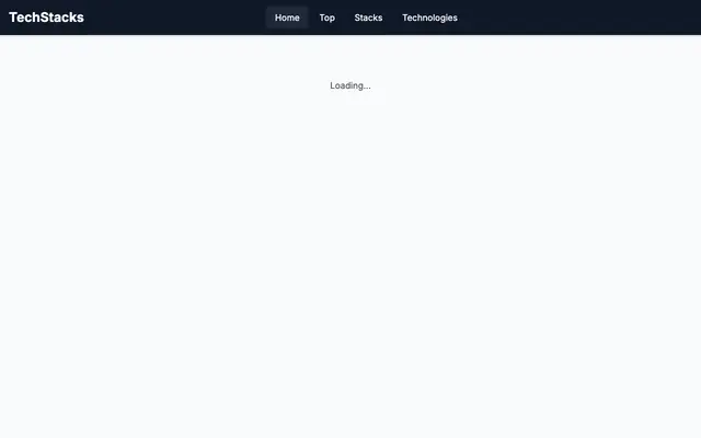 Screenshot of TechStacks - Technology Stack Sharing
