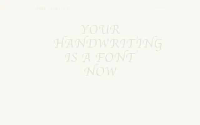 Screenshot of draw-your-font - turn a photo of your handwriting into a real font