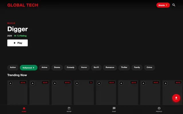 Screenshot of Global Tech Platform