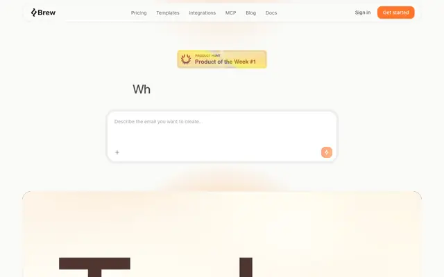 Screenshot of Brew: AI-Native ESP for Modern Teams and AI Agents
