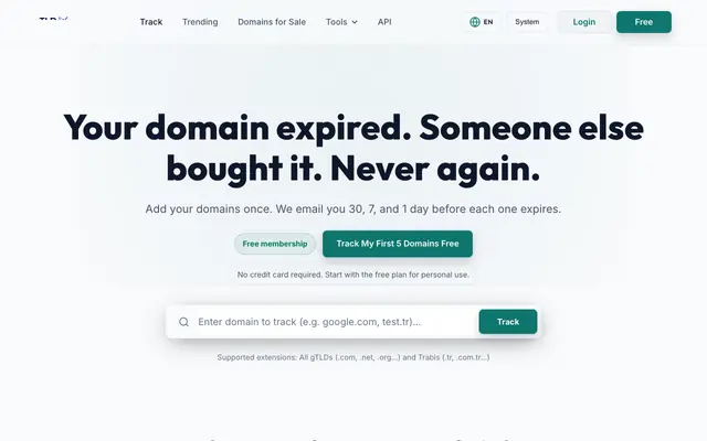 Screenshot of TLDix | Renewal Tracking for Domains, SSL, Hosting and Digital Assets
