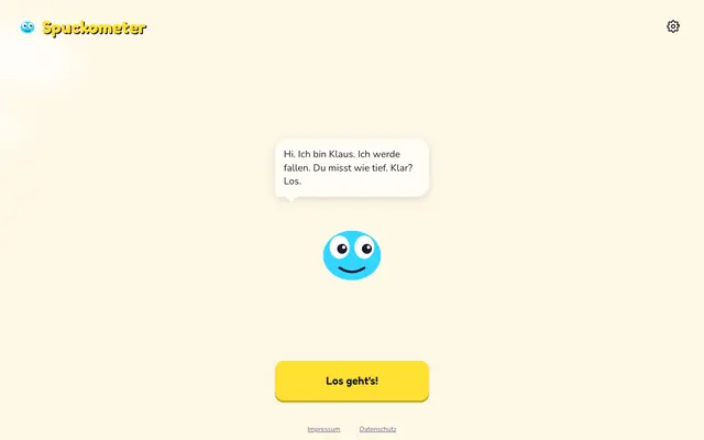 Screenshot of Spuckometer