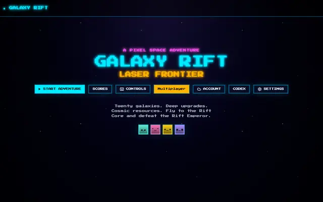 Screenshot of Galaxy Rift: Laser Frontier — Pixel Space Shooter