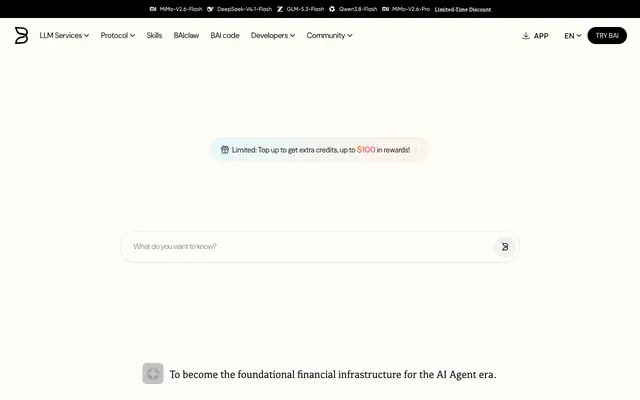 Screenshot of BAI