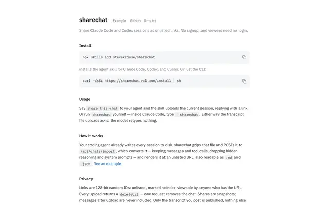 Screenshot of sharechat-val-run