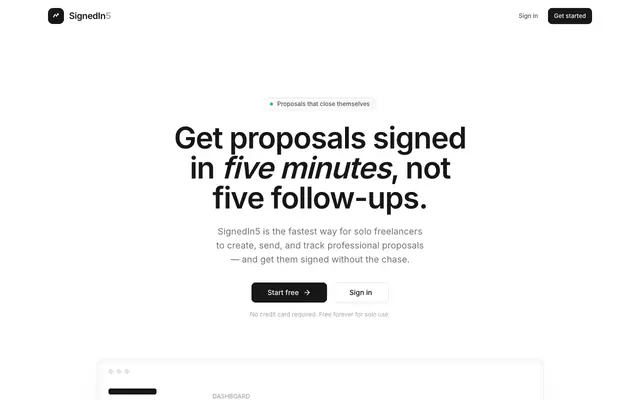 Screenshot of SignedIn5 — Proposals that close themselves
