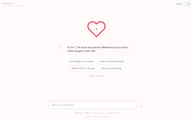 Screenshot of ♡ — built with love