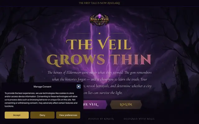 Screenshot of Veils of Fate – Tales of Eldermoor