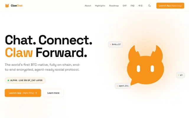 Screenshot of ClawChat