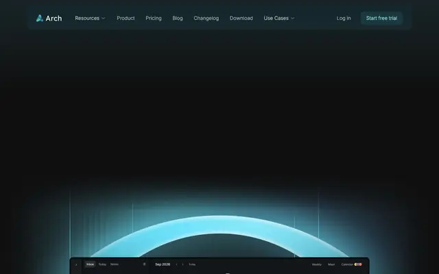 Screenshot of Arch Calendar