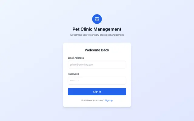 Screenshot of PetCare