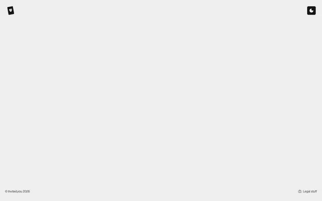 Screenshot of Invited.you — Who are you inviting?