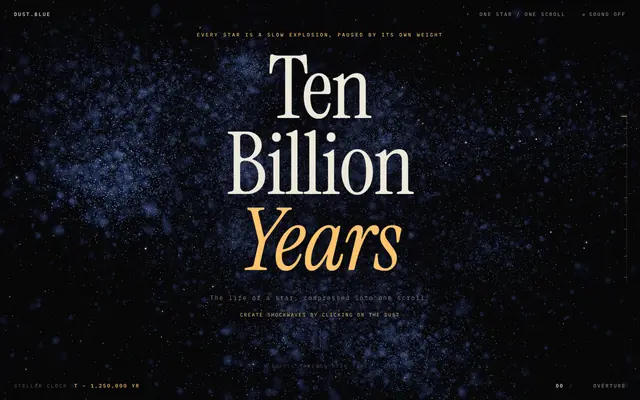 Screenshot of Ten Billion Years - The Life of a Star