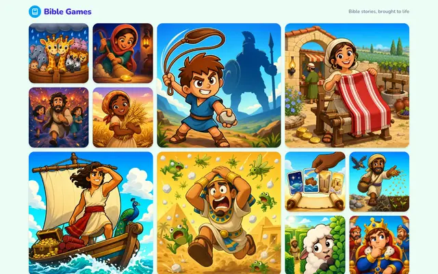 Screenshot of Bible Games — Free online Bible games