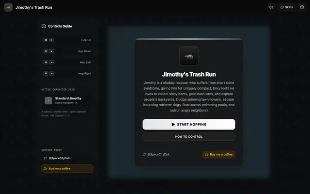 Screenshot of Jimothy's Trash Run