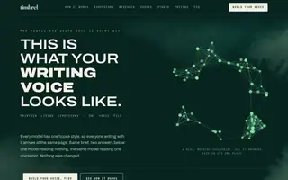 Screenshot of Timbrel — your voice, made human | Make AI Write Like You