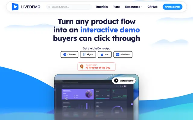 Screenshot of LiveDemo | Demo the future